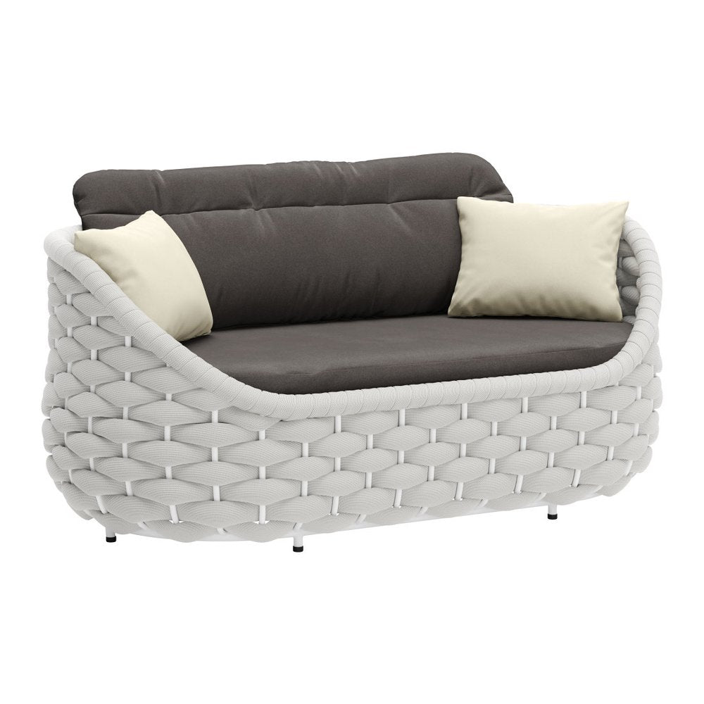 64" Gray Fabric Sofa