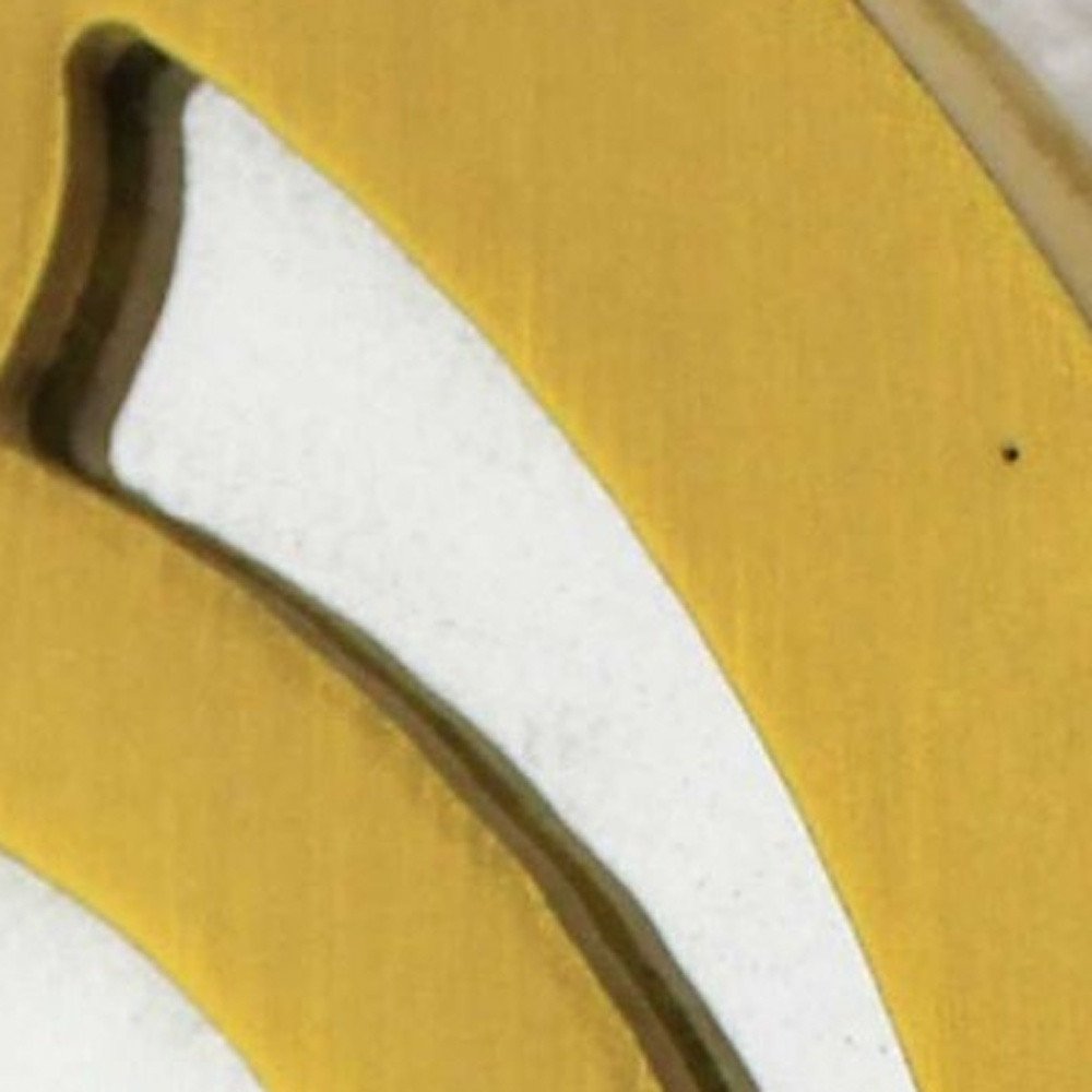 Yellow Wood Wall Decor