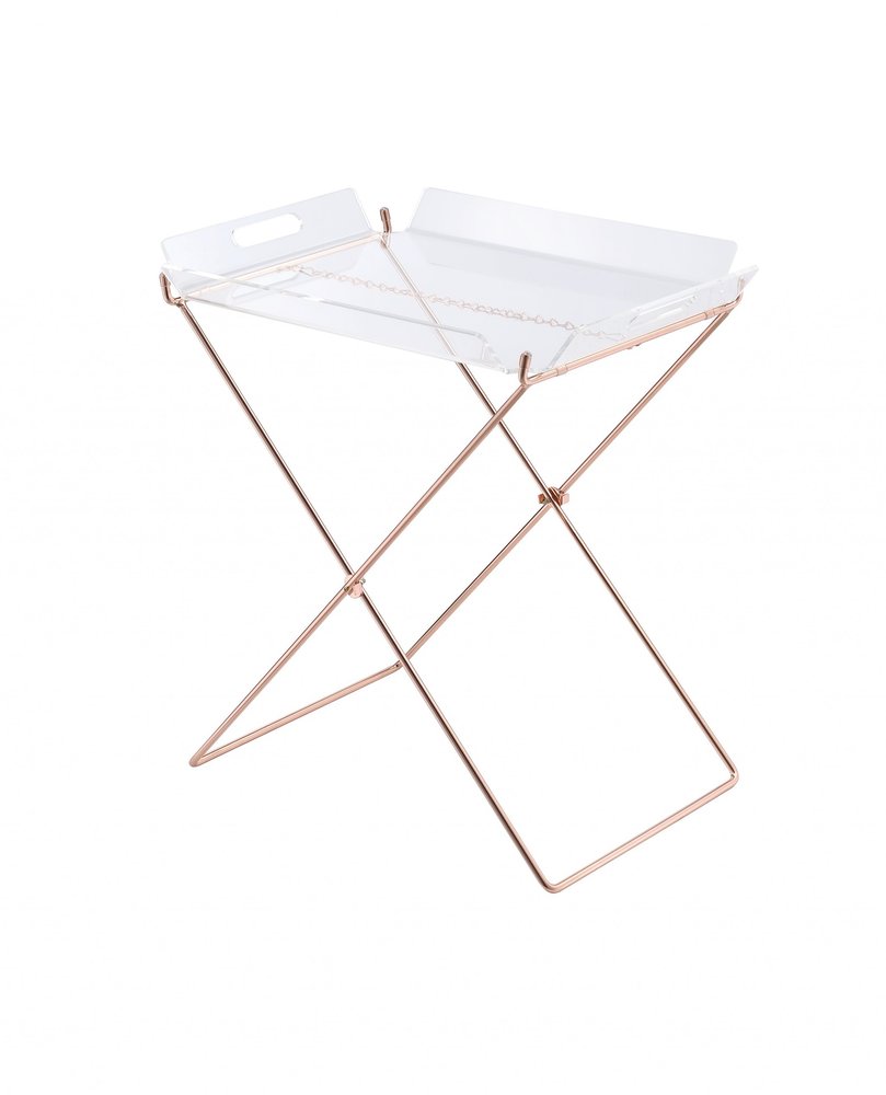 22" Metal Folding Butler Table