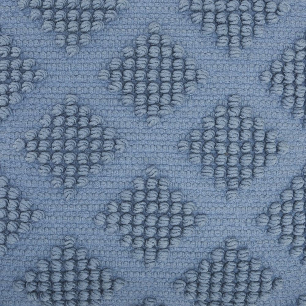 Soft Blue Textured Diamonds Throw Pillow