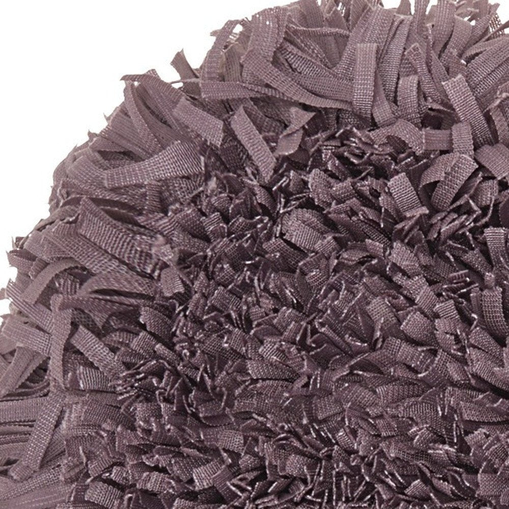 Heart Shaped Lavendar Shag Accent Pillow