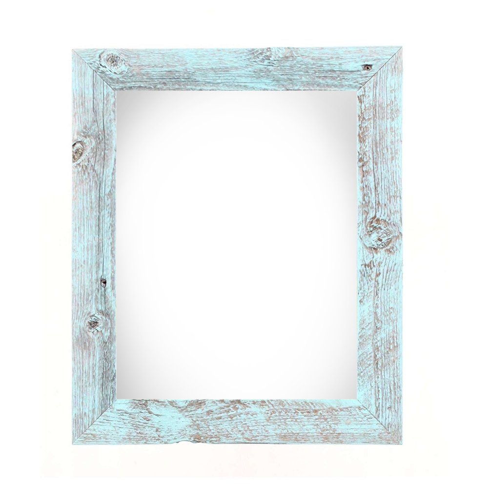 9" x 12" Blue Solid Wood Hanging Picture Frame
