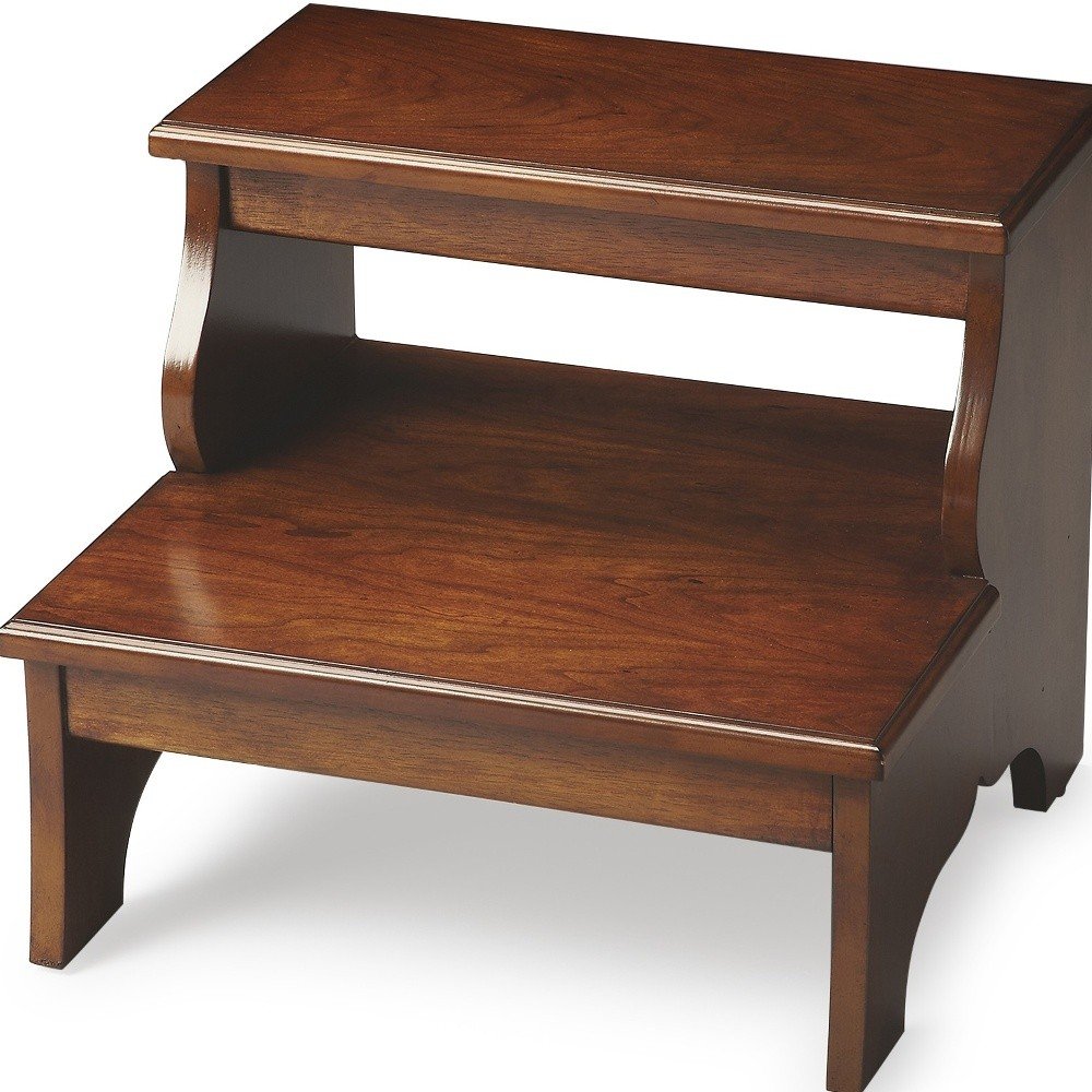 15"Chestnut Burl Step Stool