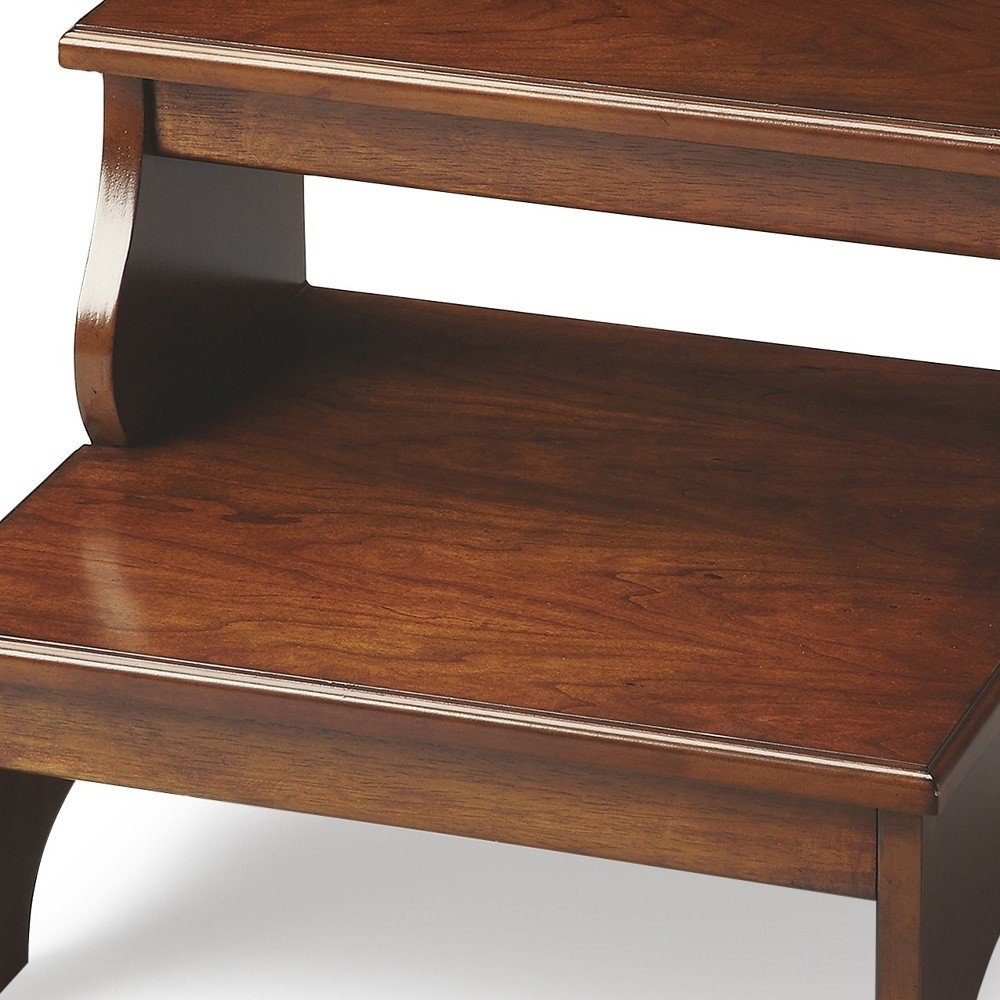 15"Chestnut Burl Step Stool