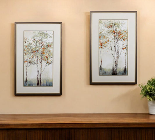 Set of Two Trees in the Fall Wall Art