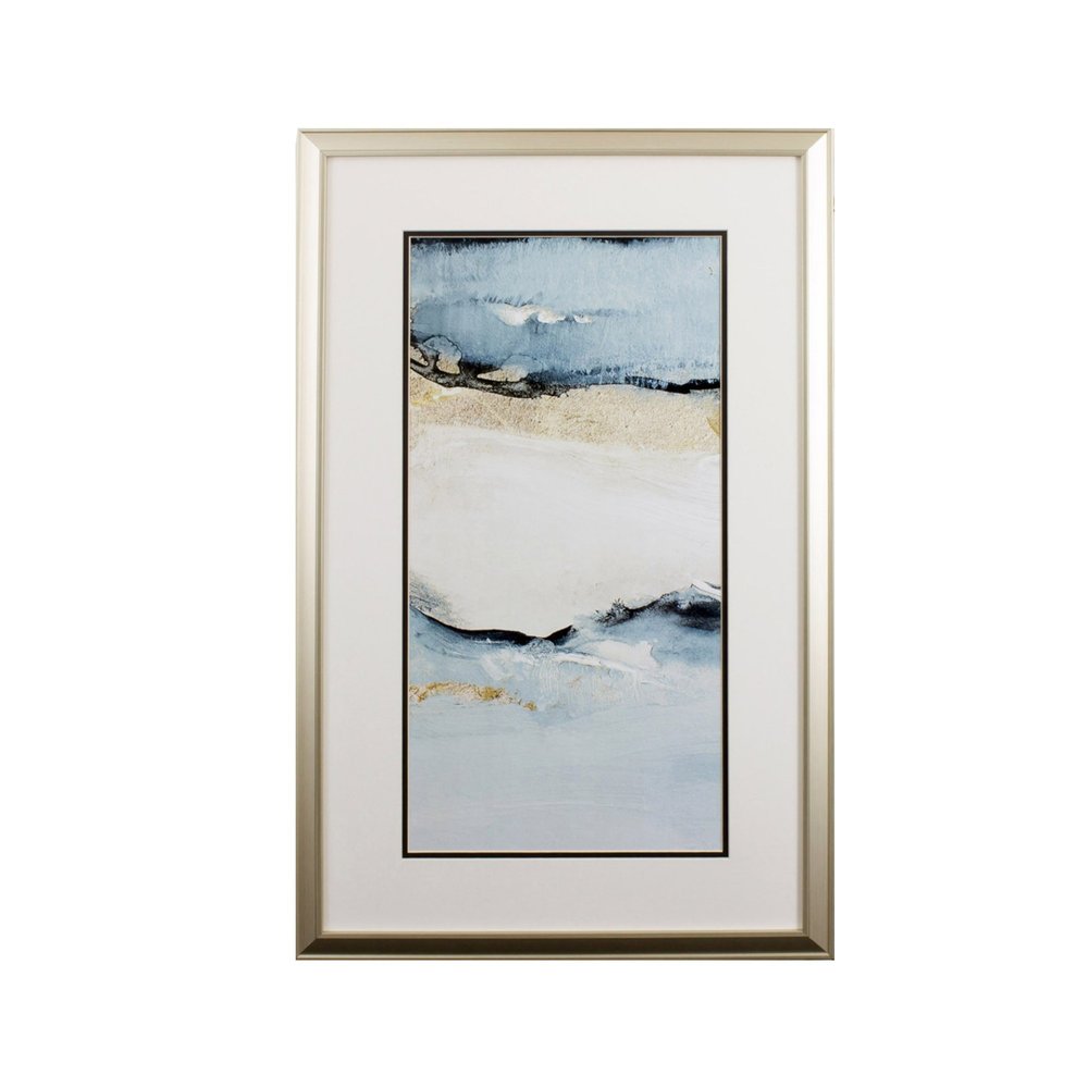 Set of Two Sandy Beach Abstract Wall Art