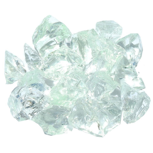Clear Round Reflective Fire Pit Glass