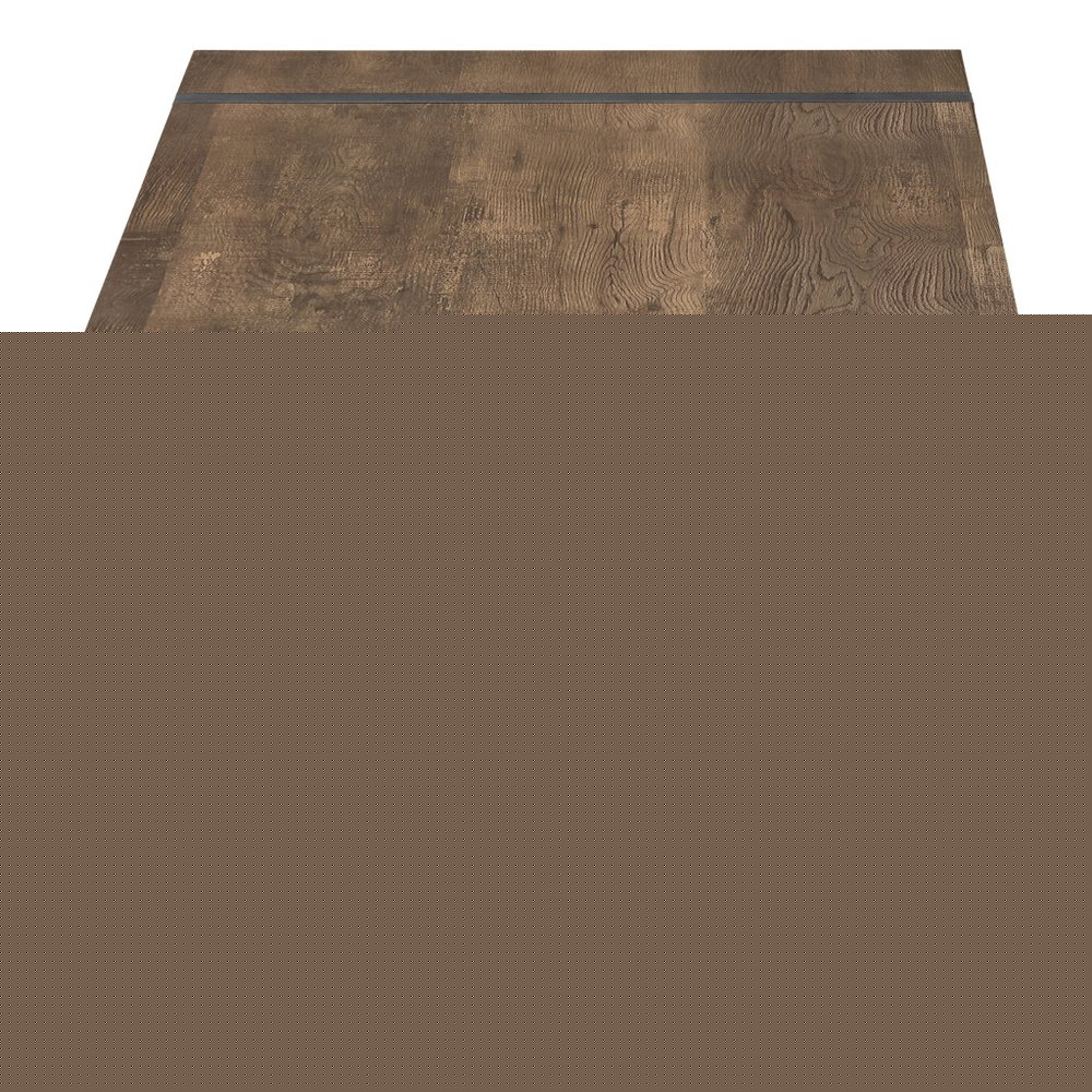 47" Brown And Black Wood Coffee Table With Shelf
