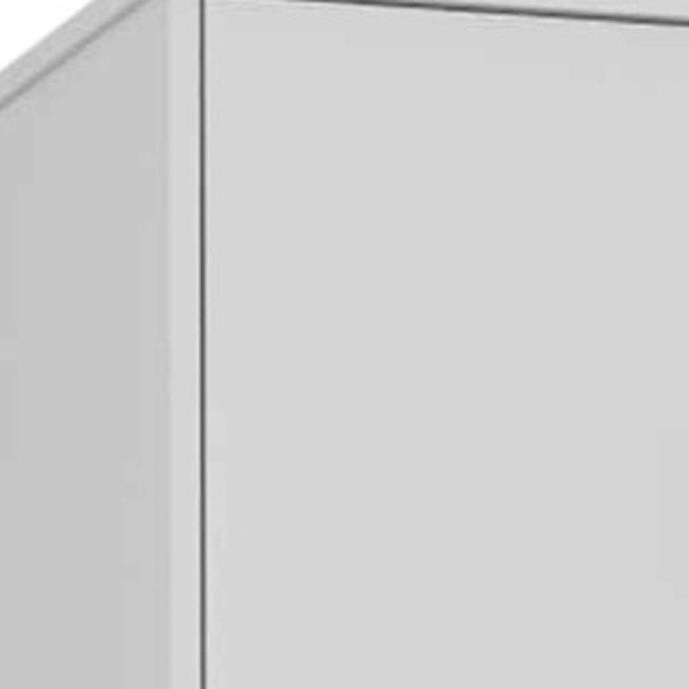 68" White Wood Accent Cabinet With Two Doors