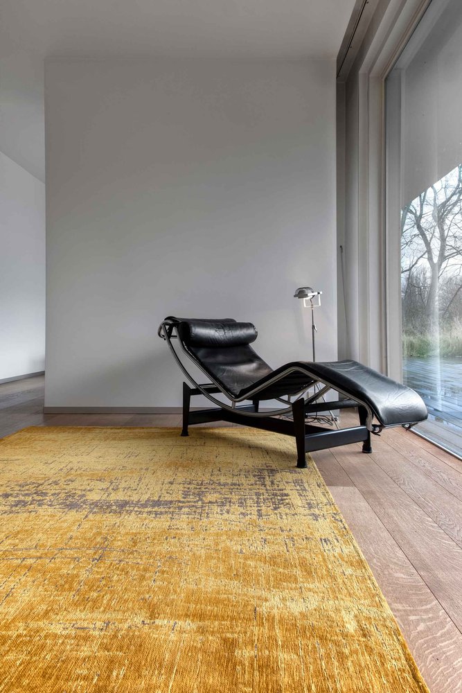 9' X 13' Yellow And Brown Chevron ,Washable, Area Rug