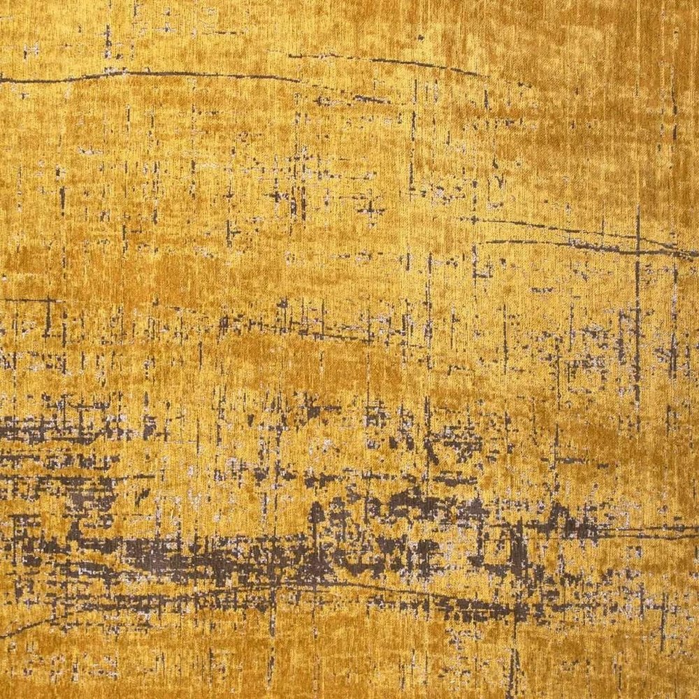 9' X 13' Yellow And Brown Chevron ,Washable, Area Rug