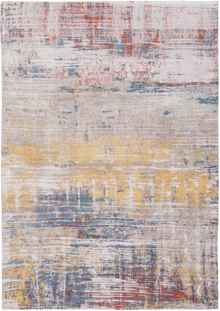 9' X 13' White Abstract Non Skid Area Rug