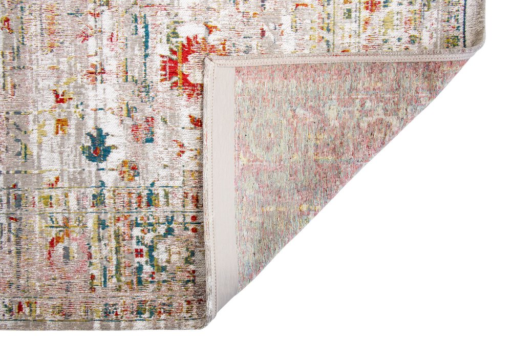 9' X 13' White Oriental Non Skid Area Rug