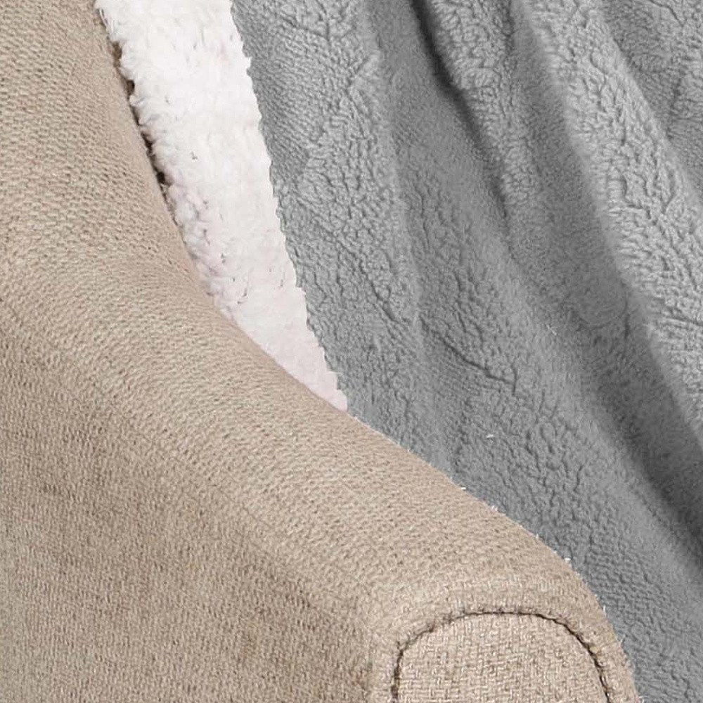 Twin Platinum Fleece Knitted Plush Blanket