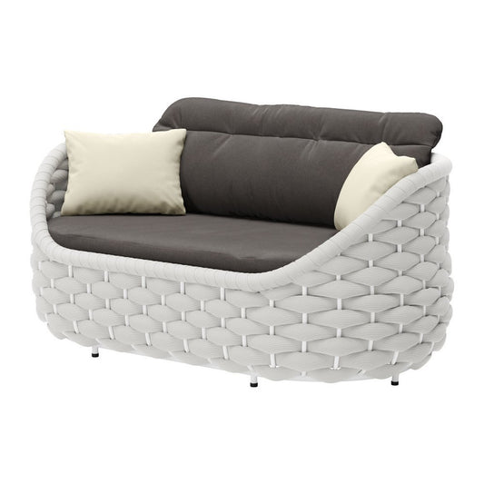 64" Gray Fabric Sofa