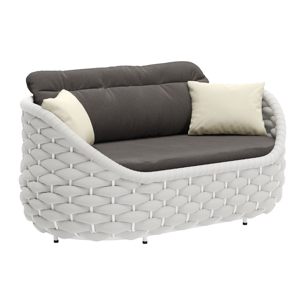 64" Gray Fabric Sofa
