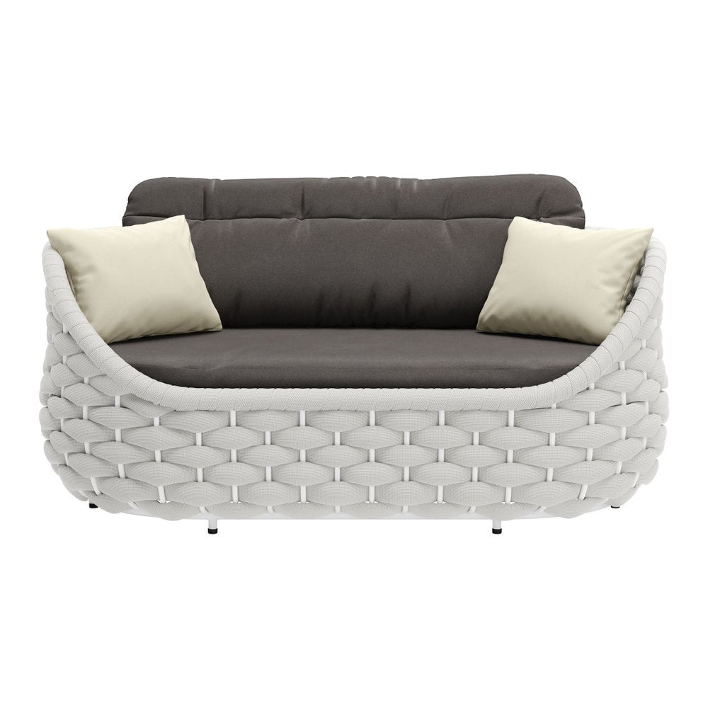 64" Gray Fabric Sofa