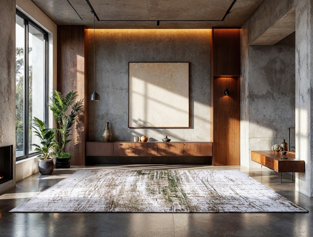 9' X 13' White Gray And Green Abstract Washable Area Rug With UV Protection