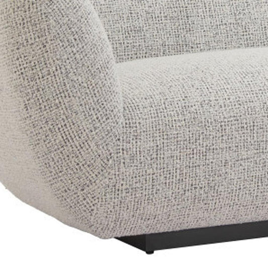 96" Gray Upholstered Sofa