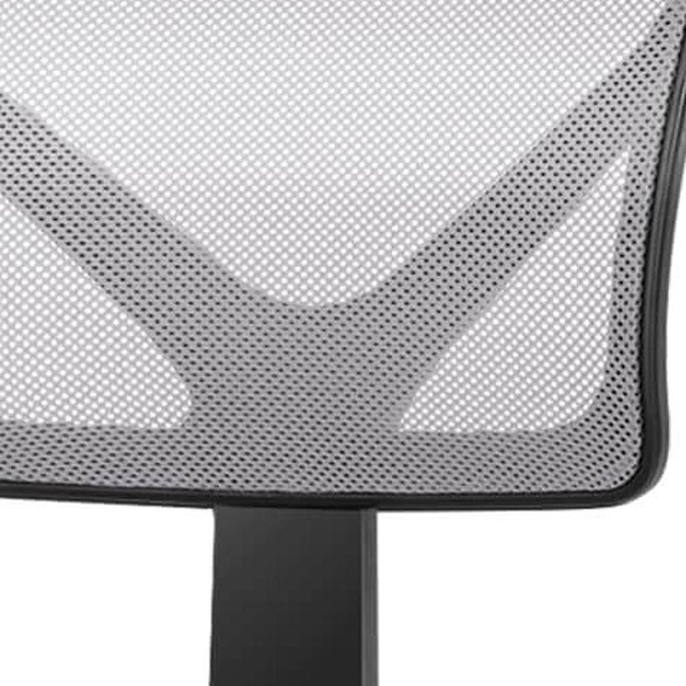 Black and Gray Adjustable Height Swivel Rolling Office Chair