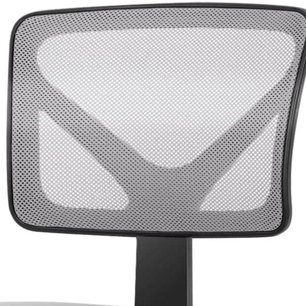 Black and Gray Adjustable Height Swivel Rolling Office Chair