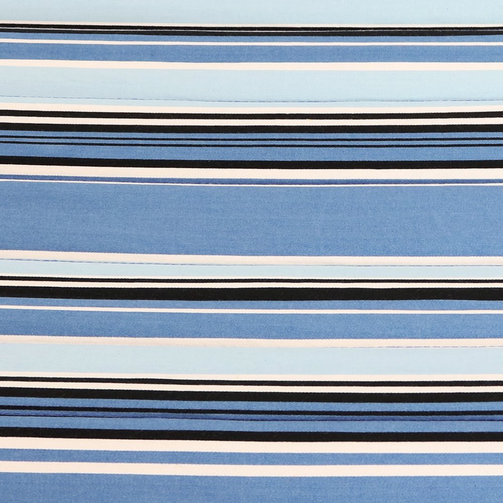 Light Blue And Dark Blue Striped Double Hammock