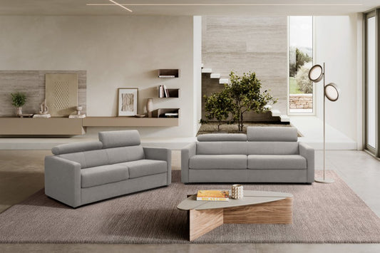 81" Light Gray Fabric Sleeper Sofa