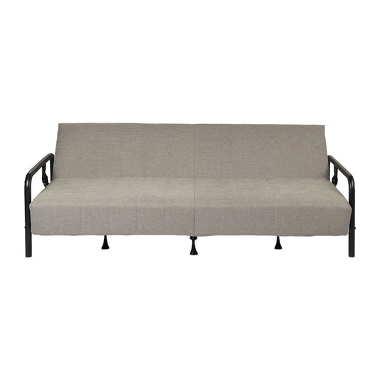 79" Gray Fabric Convertible Futon Sleeper Reclining Sofa