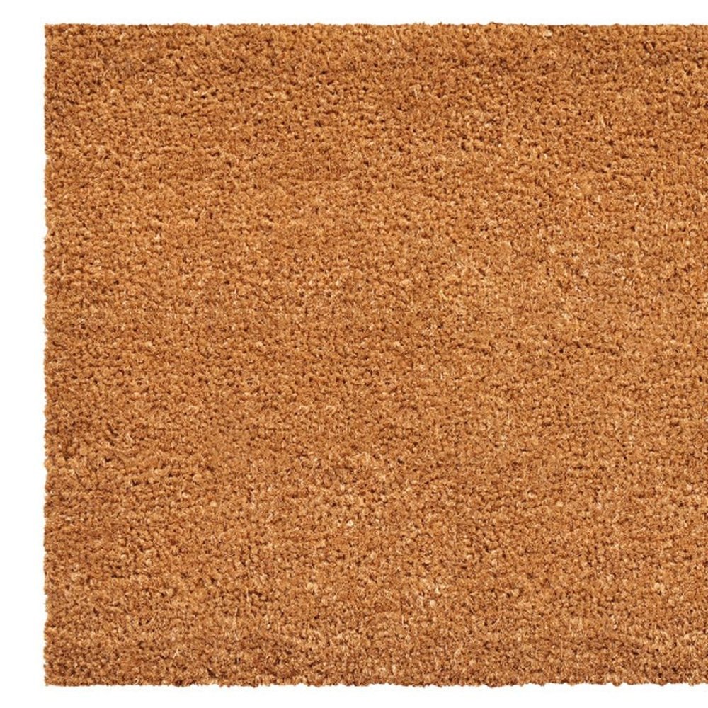 36" X 72" Brown Black And Red Valentine's Day Heart XOXO Outdoor Coir Door Mat
