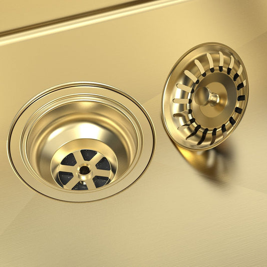 9" X 30" Gold Stainless Steel Undermount Kitchen Sink