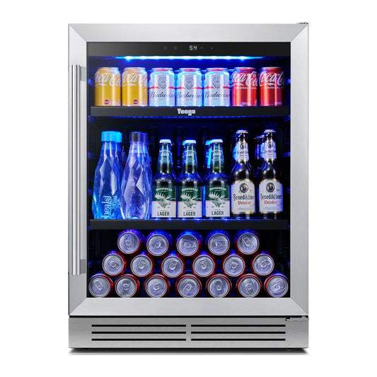 32" X 24" Silver Stainless Steel Single Compartment Can Beverage Refrigerator
