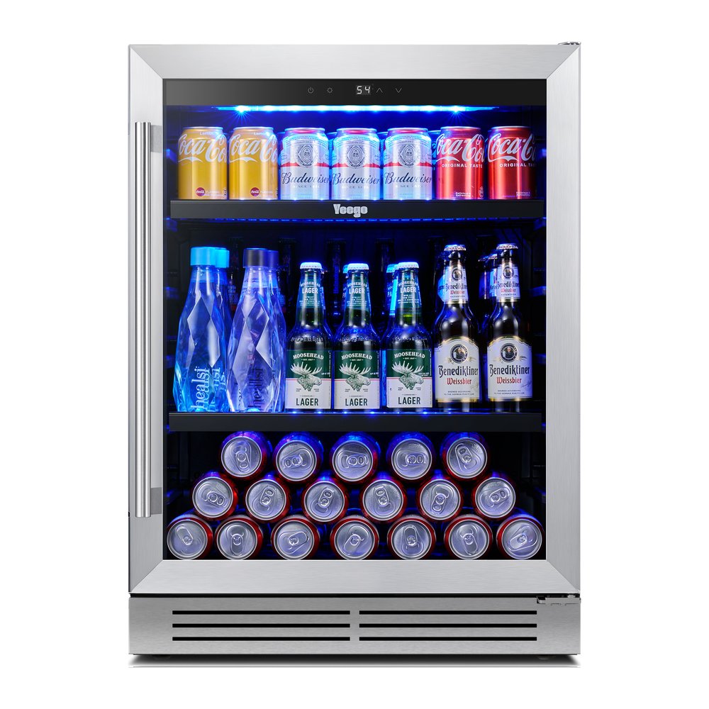 32" X 24" Silver Stainless Steel Single Compartment Can Beverage Refrigerator