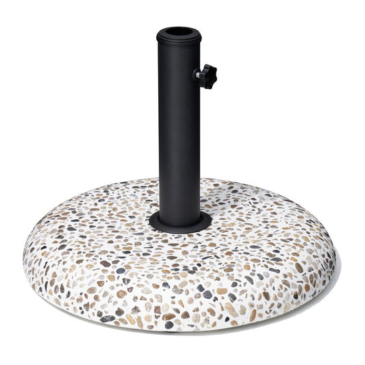 Stone Market Umbrella Steel In Ground Adjustable Umbrella Base