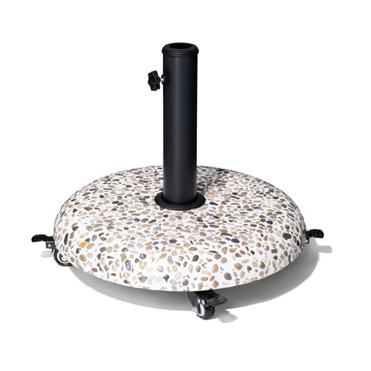 Stone Market Umbrella Steel In Ground Adjustable Umbrella Base