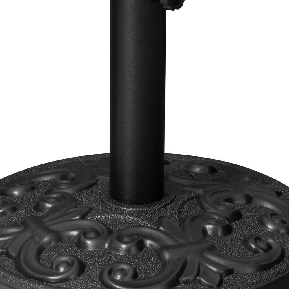 Black Market Umbrella Fillable Steel In Ground Adjustable Umbrella Base