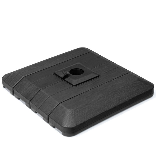 Black Cantilever Umbrella Fillable Steel In Ground Umbrella Base
