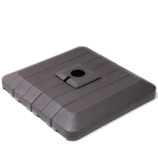 Brown Cantilever Umbrella Fillable Steel In Ground Umbrella Base