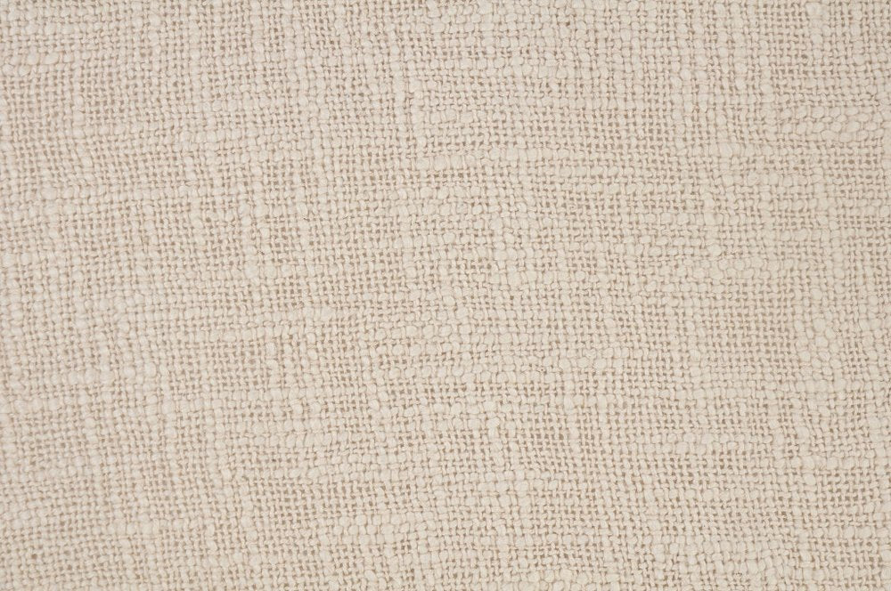 Set of Two Cream And Beige Cotton Throw Pillows