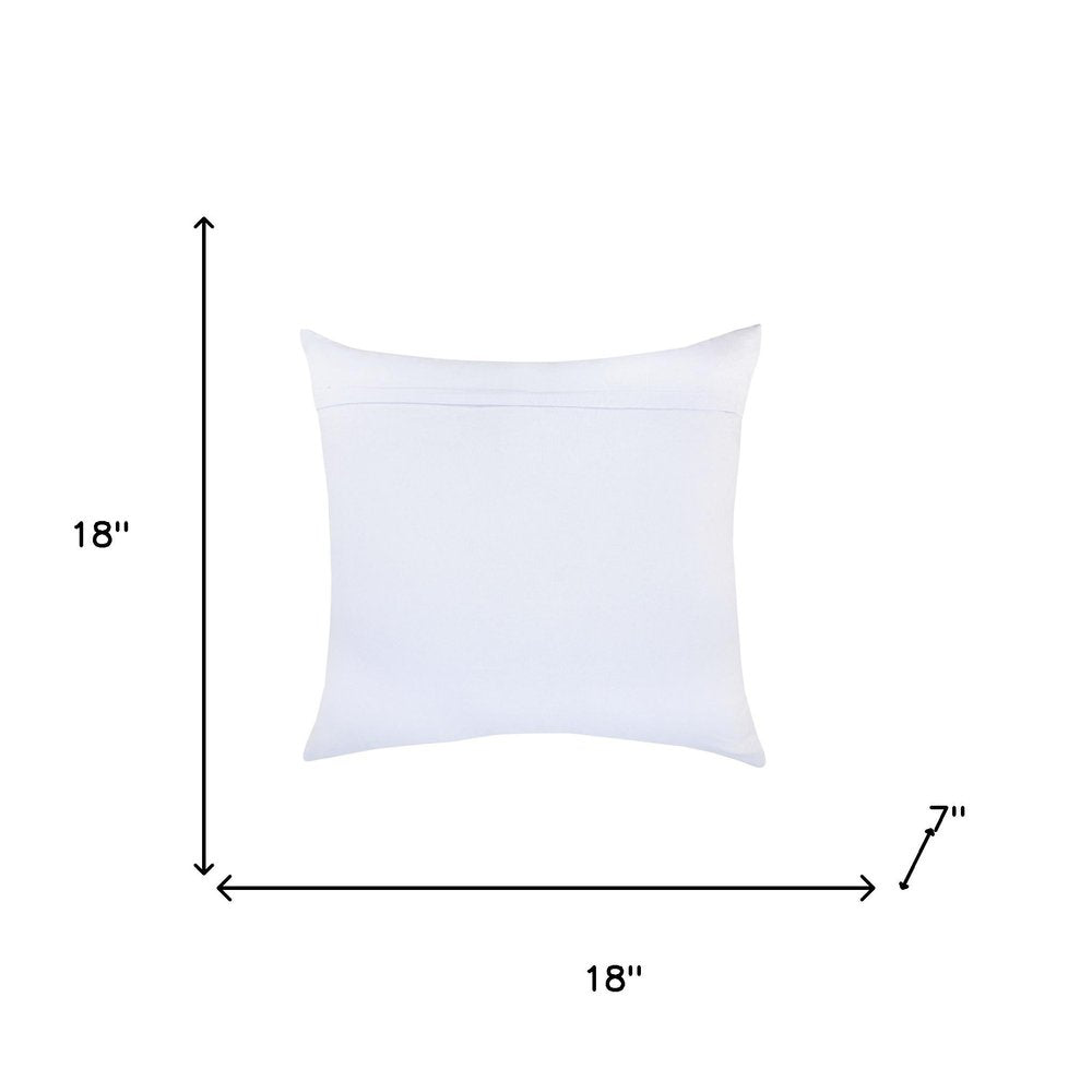 Set of Two Yellow And Blue Chevron Cotton Throw Pillows with Texture