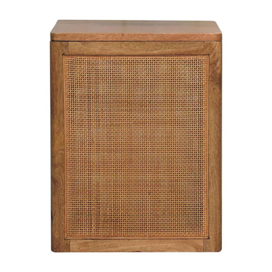 14" Brown Solid Wood Storage Bench