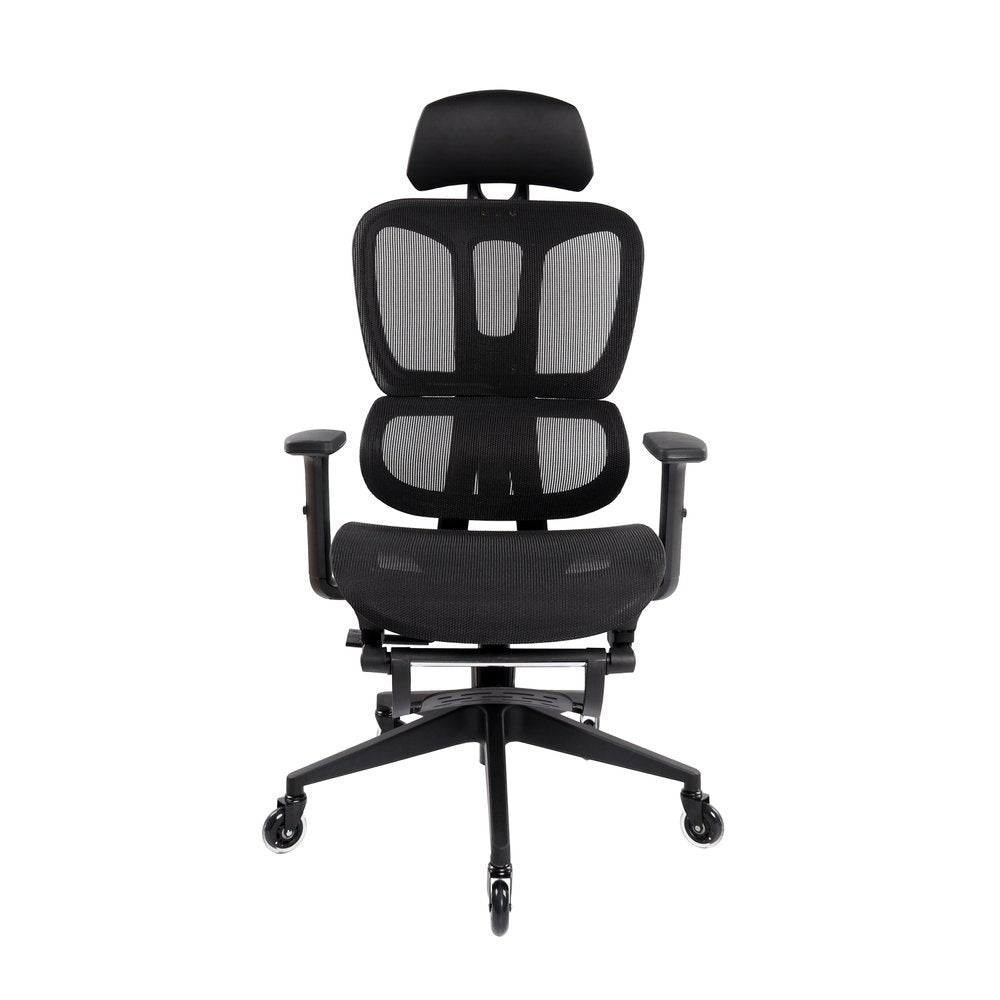 Black Adjustable Height Swivel Rolling Office Chair