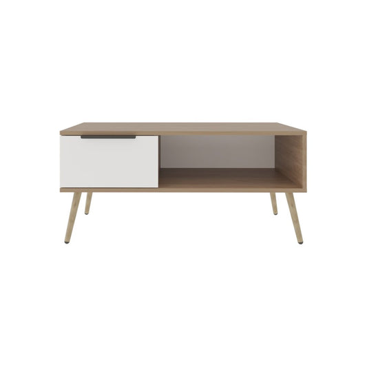 36" Beige Wood Fireplace Entertainment Center