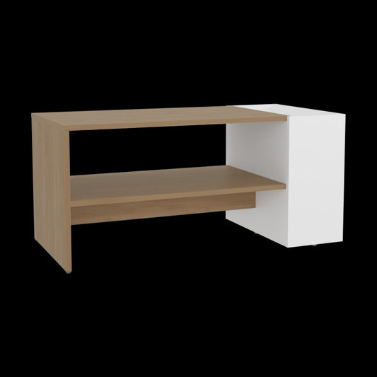 36" Beige Wood Fireplace Entertainment Center