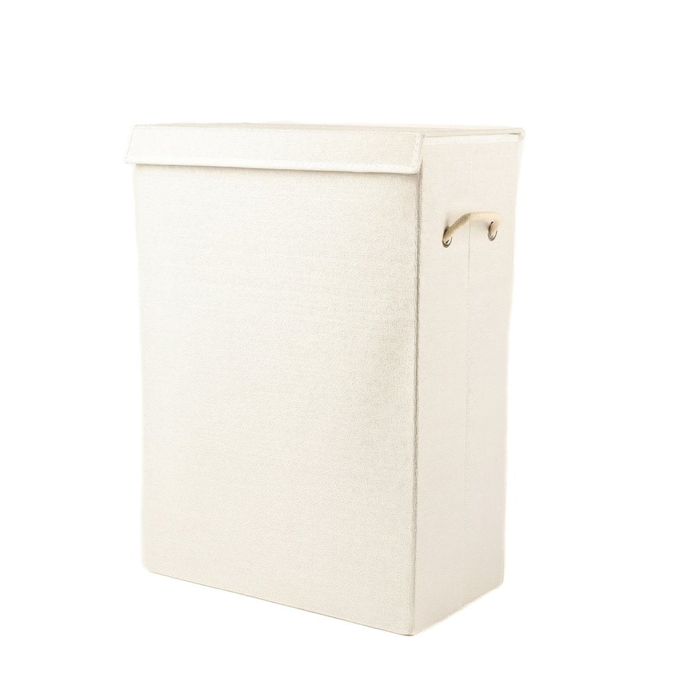 9" Off White Wicker Free Standing Single Door Linen Cabinet