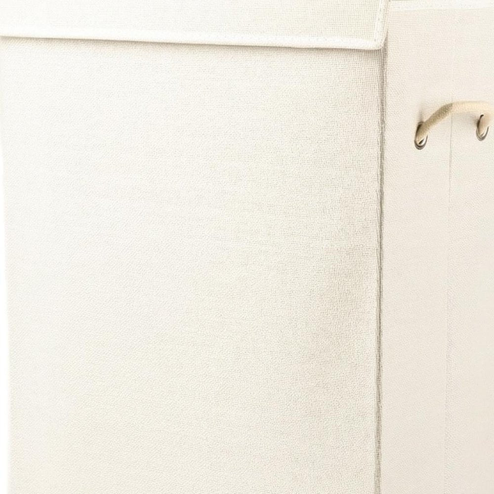 9" Off White Wicker Free Standing Single Door Linen Cabinet