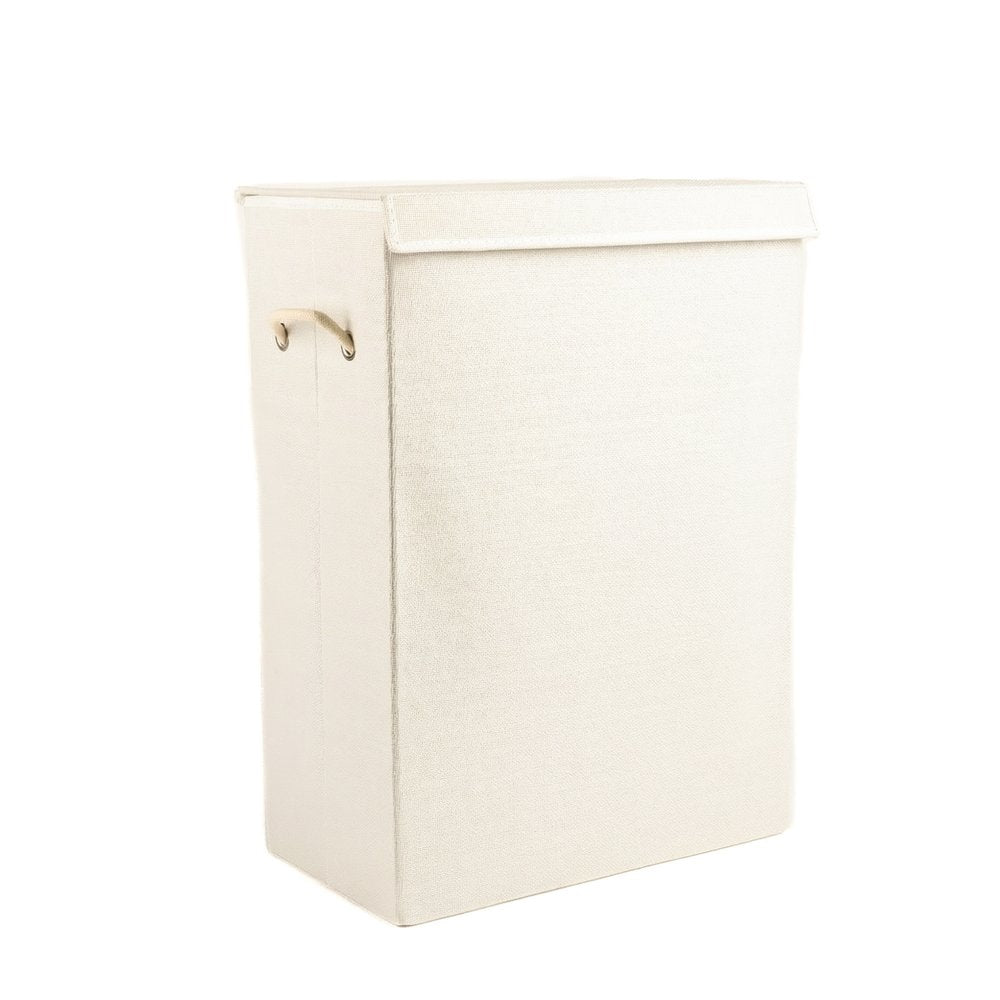 9" Off White Wicker Free Standing Single Door Linen Cabinet