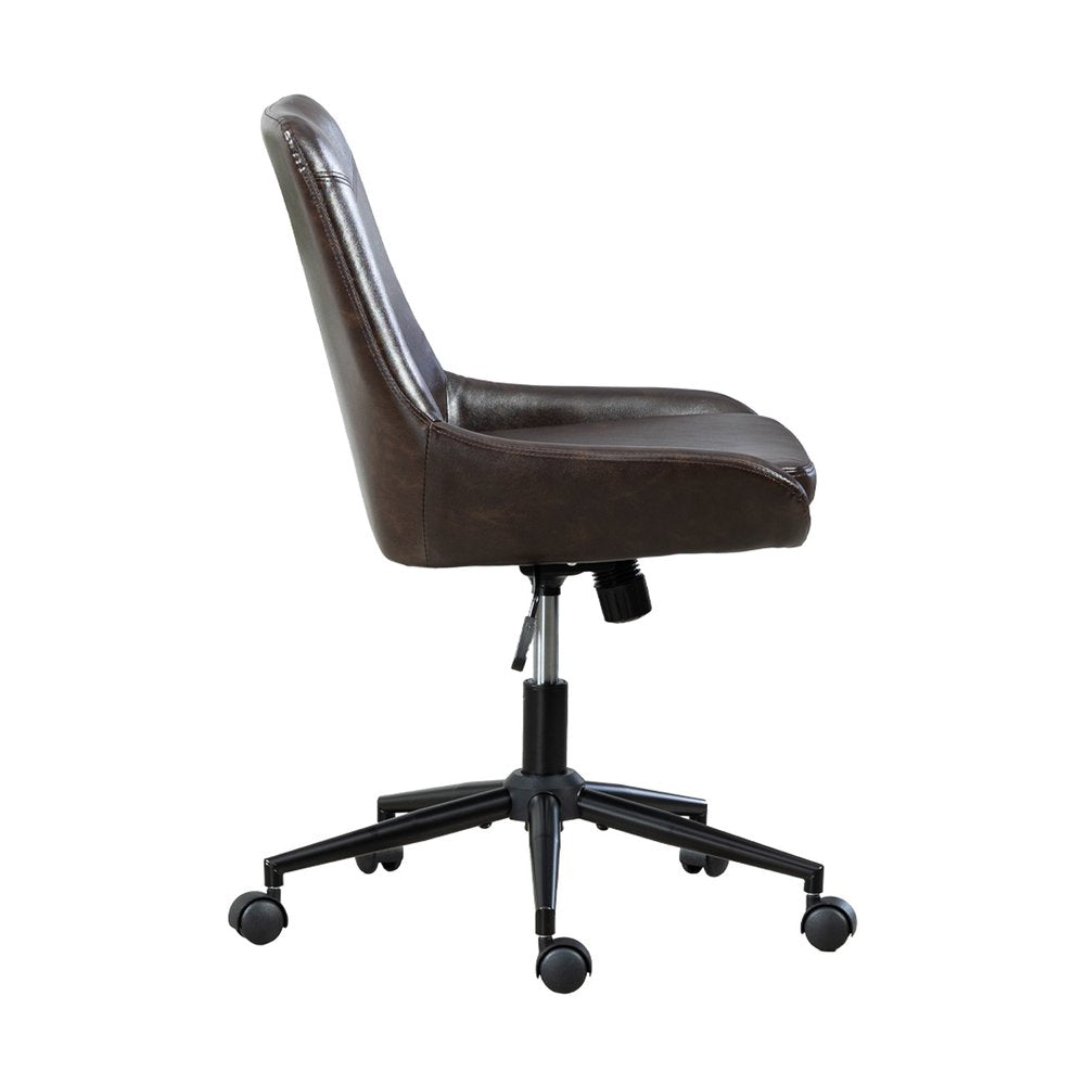 Black Adjustable Height Swivel Rolling Office Chair