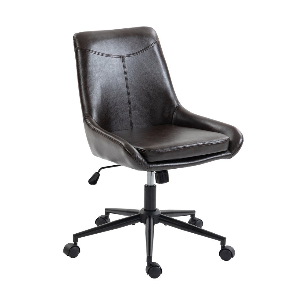 Black Adjustable Height Swivel Rolling Office Chair